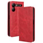 RonRun ZTE Blade A54 Wallet Case Leather Cover with Card Holder and Stand - Magnetic Phone Case for ZTE Blade A54, red