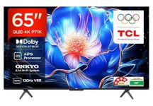 TCL 165 cm (65 inches) 4K Ultra HD Smart QLED Google TV 65P71K