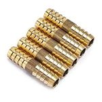 LTWFITTING Brass Barb Splicer Mender 3/8" ID Hose Fitting Air Water Fuel Boat( Pack of 5 )