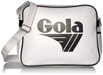 Gola Classics Unisex Adult Redford CUB901 Messenger Bag, White (White/Black), One Size