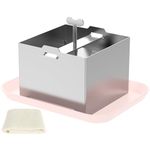 Abizarch Tofu Press Kit,4.7Inch Square Tofu Maker Pressure,Stainless Steel Adjustable Tofu Maker Press Mold Kit, Dishwasher Safe, Food Grade, with Drip Tray Tofu Press for Home to Kithchen