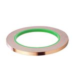 Shilpent Copper Foil Tape with Conductive Adhesive (Size - W 6mm × L 25 meter roll, 65 micron) (Pack of 1)