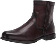 Florsheim Men's Medfield Plain Toe Zip Boot Fashion, Brown, 14