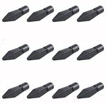 ANCLLO 12pcs Soft Rubber Practice Archery Arrowhead Glue On Target Arrow Tips for Archery