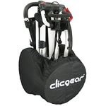 Clicgear Longridge CGWC01 Clicgear Golf Trolley Wheel Covers, Black, Large