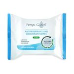 Perspi-Guard Antiperspirant & Deodorant Wipes - Strong Antiperspirant and Deodorant Wet Wipes for Underarm and Body Use - Travel Wipes - Festival, Camping, Hiking and Holiday Essentials - 25-Pack