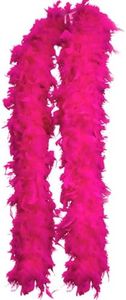 Tigeen 2 Yards 80g Halloween Chandelle Turkey Feather Boa for DIY Craft Wedding Dancing Movie Party 1920s Costume Decoration(Rose Red)