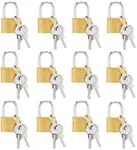 12 Pack Small Locks with Keys for L