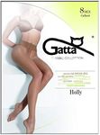 Gatta Holly 8 Denier Classic Elegant Tights T band Summer Sheer To Waist (Nero, S - 2)