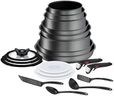 Tefal Ingenio Batterie de cuisine 20 p, Poêles, Casseroles, Induction, Revêtement antiadhésif résistant, Empilable, Compatible lave-vaisselle, Fabriqué en France, Daily Chef On L7619402