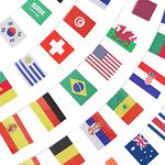 Anley 32 Countries String Flag, International Bunting Pennant Banner, Decoration for Grand Opening, Sports Bar, Party Events - 33 Feet 32 Flags