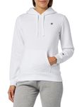 Champion Women's Legacy Basics W-Light Powerblend Fleece Hooded Sweatshirt, White, XL