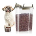 TBMax Dog Food Storage Container, 5L Portable Pet Food Container with Lid & Measuring Cup - BPA Free Plastic Airtight Food Storage Bin for Cats/Dogs Outdoor/Travel