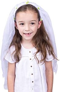 Dress Up America Bride Veil for Little Girls - Bridal Costume Accessory Perfect for Dress-Up and Princess Role-Play