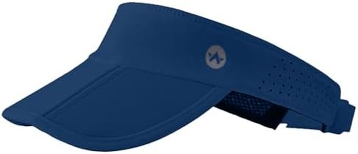 WANDER Sports Sun Visor Hats Adjustable Running Golf Tennis Mesh Folding Cap for Women Men(Navy Blue)