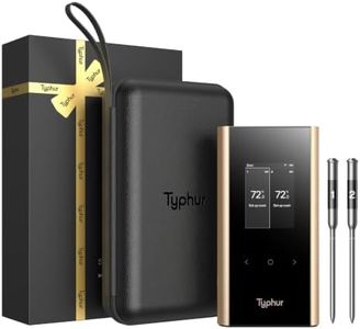 Typhur Sync Gold Dual Gift Set, WiFi Wireless Meat Thermometer with Case | 2 Probes, 6 Sensors, ±0.5℉ Accuracy, 10X Stronger Signal, Reliable Reading Through Kamado Grill BBQ Oven Smoker Air Fryer
