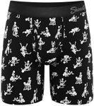 Shinesty Hammock Support Mens Boxers with Pouch | Mens Long Boxer Briefs | US Small Skeletons