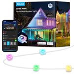 Govee Permanent Outdoor Lights, Smart RGBIC Outdoor Lights with 75 Scene Modes, 50ft with 36 LED Eaves Lights, IP67 Waterproof, for Halloween Decorations, Christmas, Work with Alexa, Google Assistant