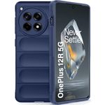 TheGiftKart Liquid Silicon Back Cover Case for OnePlus 12R 5G | Shockproof Military Grade Protection | Micro-Fibre Cloth On Inner Side | Built-in Anti-Slip Grip OnePlus 12R 5G Back Cover (TPU, Blue)