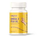 Carebear Omega 3 Fish Oil 1000 mg (60 capsules) | Supplement for Men And Women | 360 mg EPA, 240 mg DHA | Each batch independently lab tested | Supports Heart, Brain, Eyes, Joints and Muscle health | Vanilla flavour for No Burps | Perfect strength for daily consumption