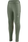 SANTINY Girls Horse Riding Pants with Zipper Pockets Kids Stretchy Equestrian Breeches Knee-Patch Youth Schooling Tights, Grey Sage, Medium