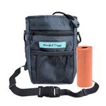 Dog Treat Pouch Bag: Hands-Free Dog Walking Bag with Travel-Friendly | Ideal for Outdoor Training and Walks, Includes Poop Bag Roll Dispenser - Perfect Companion for Pet Adventures