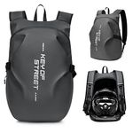 Motorcycle Backpack Motorcycle Backpacks for Men Motorcycle Backpack Waterproof Helmet Backpack Helmet Bag Grey Large