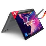 Lenovo Ideapad 5 2-in-1 13th Gen Intel Core i7 13620H 14" (35.5cm) WUXGA OLED 400Nits Convertible Laptop (16GB/512GB SSD/Win 11/MSO/FPR/FHD Camera/1Yr ADP Free/3Mon.Game Pass/Grey/1.5kg), 83KX0019IN