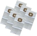 6 Pack Central Vacuum Bags - Universal Fit for Beam, Electrolux, Eureka, Kenmore, Husky, Mastercraft, Nutone Broan, Nilfisk, and More, Durable Tear-Resistant Cloth Bags - 6 Pack