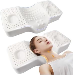 YHZEXUDA Natural Premium Latex Pillow,Memory Emulsion Pillow, Neck Contour Cervical Orthopedic Pillow, Ergonomic Bed Pillow for Neck Pain,Neck Pillow,Import from Thailand,Professional medical pillow