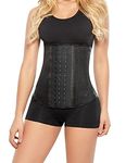 Ann Chery 2045 Metallic Edition 2021 3 Hooks Women Latex Black Waist Cincher