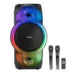 Modorwy PartyBox Speaker MF1110 | 12" Woofer Deep Bass | Dynamic Music Synced Flash Lightshow | 2 UHF Wireless Mics | Guitar Connectivity | TWS Mode | Remote Control | Record Button|Equalizer Control