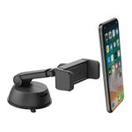 MYMOSH Universal CAR Phone Mount for Windshield and Dashboard, 360 Degree Rotation, AUTO Phone CLAMP, Universal Compatible with All Smartphones