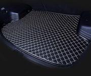 CHIRON Boot Compatible with Volkswagen Virtus Luxurious Custom Fitted Car Trunk/Boot/Dicky Mats - Black with Beige