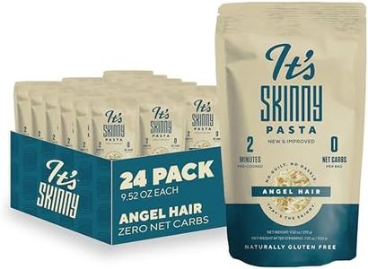 It’s Skinny Low Carb Pasta - Pre-cooked Angel Hair Pasta, Konjac Shirataki Noodles, Gluten Free Pasta, Vegan and Keto-Friendly (24-pack)