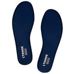 Memory Foam Insoles for Women, Cushioned Shoe Insoles for Running Shoes, Trainers, Work Boots and Walking Shoes, Shock Absorbing Foot Pain Relief Comfort Inner Soles Navy 8 UK