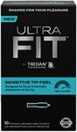 Trojan Condoms Ultrafit, Sensitive Tip Feel, 10 Count