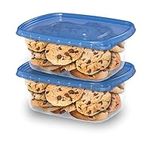 Ziploc Food Storage Meal Prep Containers with Smart Snap Technology, Dishwasher Safe, Rectangle, 2 Count, Packaging May Vary