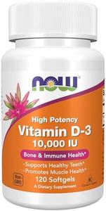 NOW Vitamin D-3 10,000 IU,120 Softgels