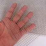 Eyerayo Stainless Steel Woven Wire 5 Mesh Metal Mesh Sheet Rodent Control Insect Mesh Screen Filter Panels for DIY Ventilation Window 300 x 210 mm