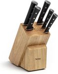 Tefal Ice Force Wooden Knife Block 5 Piece set, K232S574