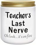 Teacher Gifts for Women Funny Unique Appreciation Gift for Christmas Birthday Novelty Lavender Scented Soy Candles