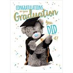 Me to You Bear Tatty Teddy Photo Finish Congratulations on Your Graduation Greetings Card, White,ASS93005, 5x7 inch