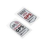 2PCS Car Stickers Warning GPS Track
