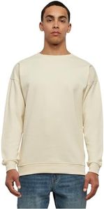 Urban Classics Men's Sweat Crewneck T-Shirt, Sand, Medium