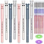 GZGXKJ 8pcs Rub Out Pen Erasable Ge