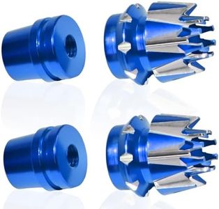 Fraizoe RC 2pcs M3 Transmitter Stick Ends Aluminum Rocker Stick Caps for RC Car Plane Boat Controller Thumb Accessories, Compatible with Frsky X7, Flysky I6S, Futaba, Spektrum DX6, Taranis X9D (Blue)