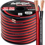 Install Link 10 AWG Gauge Speaker Wire Cable (50 Feet) Stereo, Car or Home Theater, OFC