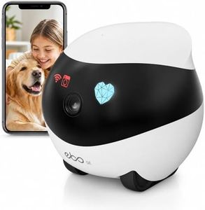 Enabot EBO SE FamilyBot Pet Camera Robot - 1080P HD Indoor Movable Home Security Camera with Auto-Recharge, Night Vision, 2-Way Talk, Local Storage, APP Control,Motion Detection for Dog/Cat Monitoring