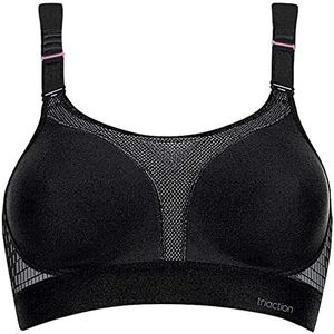 Triumph Triaction Extreme Lite N EX - Sports Bra for Women - No Padding - Wireless Bra - Cup Sizes D-DD, Black, 16D